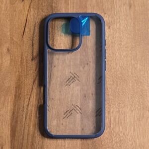 For iPhone 17 Pro 6.3" Spigen Ultra Hybrid Case Navy Blue Clear ACS08126